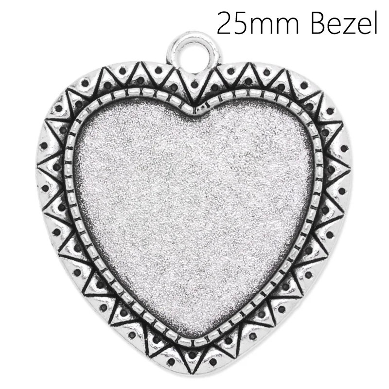 20 шт. экологически чистые подвески в форме сердца|pendant base|25 mmbase pendant |