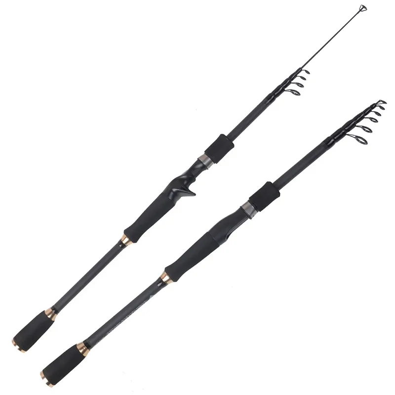 إيفا مقبض ألياف الكربون Baitcasting الغزل الصيد قضيب الصب إغراء قضيب متعددة مشترك قضيب تليسكوبي البحر قصبة صيد خشبية يطير قضيب