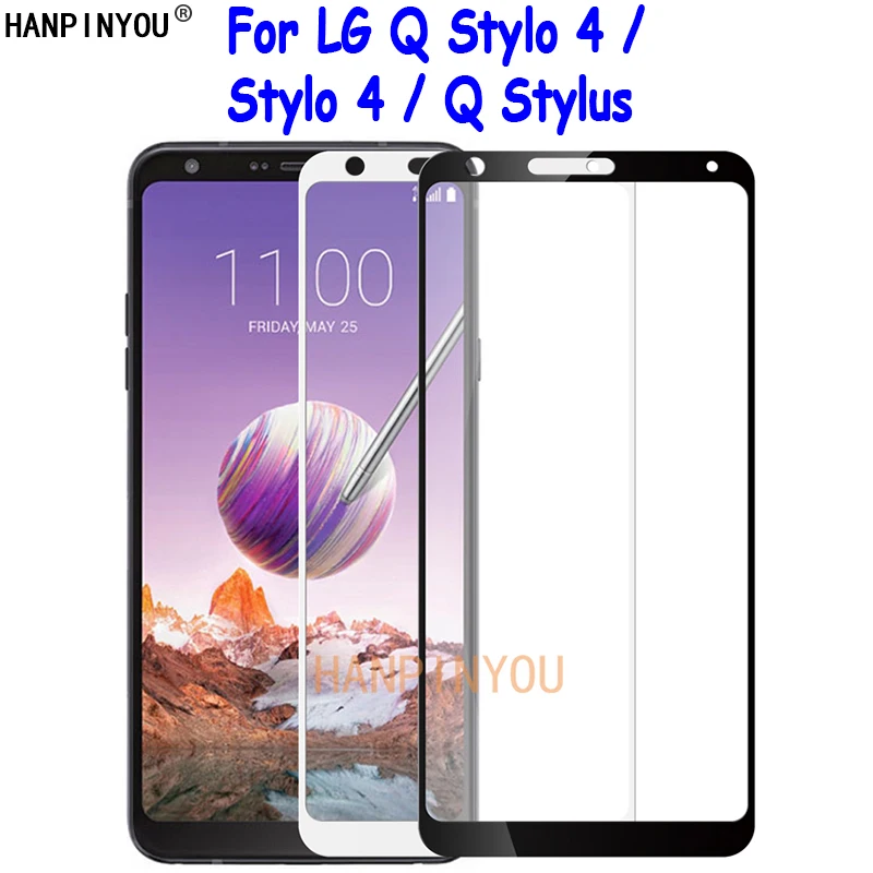

For LG Q Stylo 4 Stylo4 Stylus+ Stylus Alpha Plus Full Cover Tempered Glass Screen Protector Ultra Thin Premium Protective Film