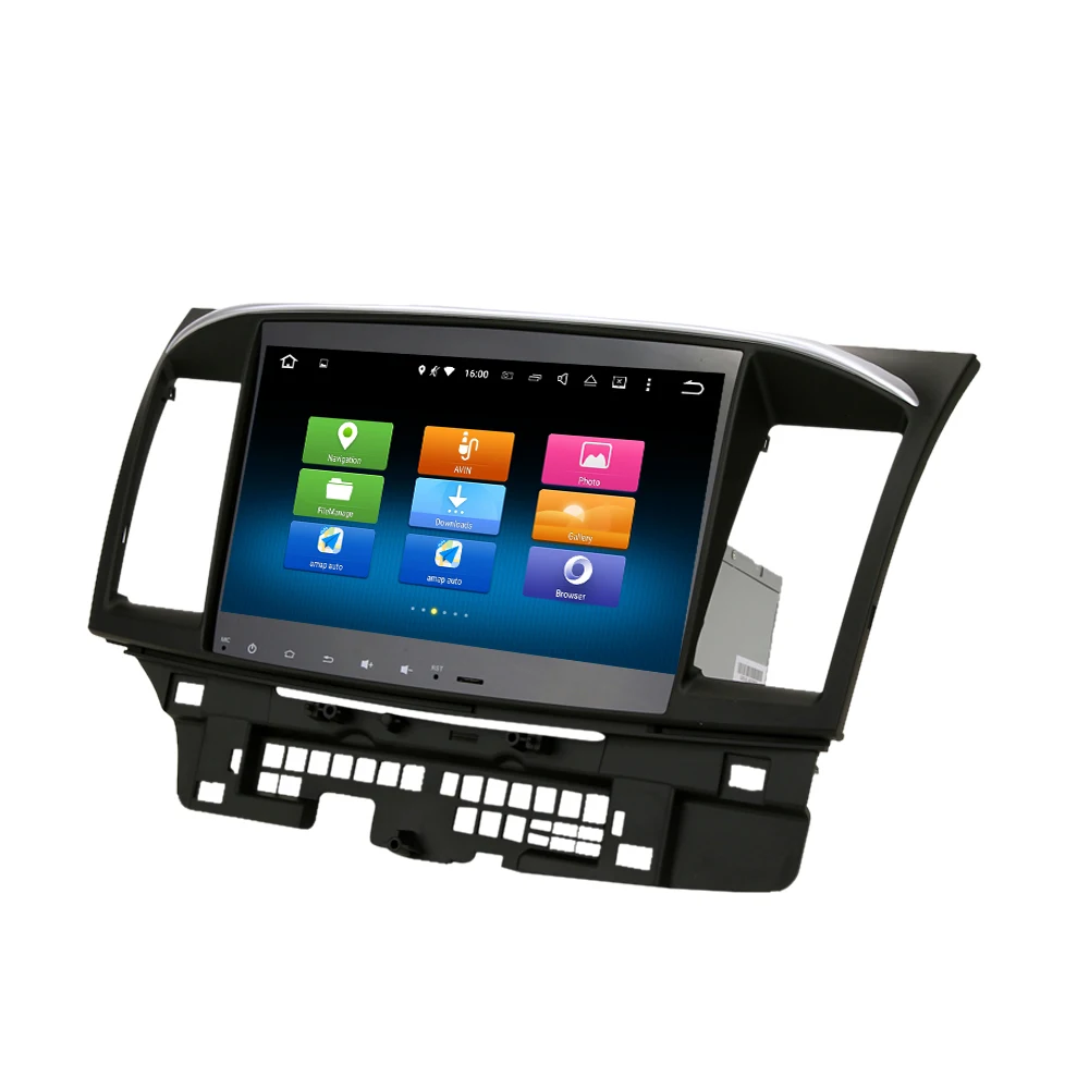 Perfect android 8.0 car GPS radio for Mitsubishi Lancer autoradio navigation head unit multimedia 4Gb+32Gb 64bit PX5 8-Core 9
