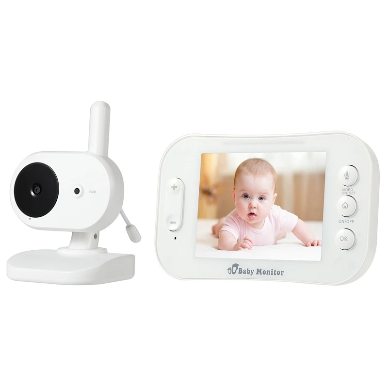 Baby Monitor Wireless 3.5 Inch Lcd Video Audio Video Baby Monitor Radio Babysitter Music Intercom Portable Babyphone Camera Eu
