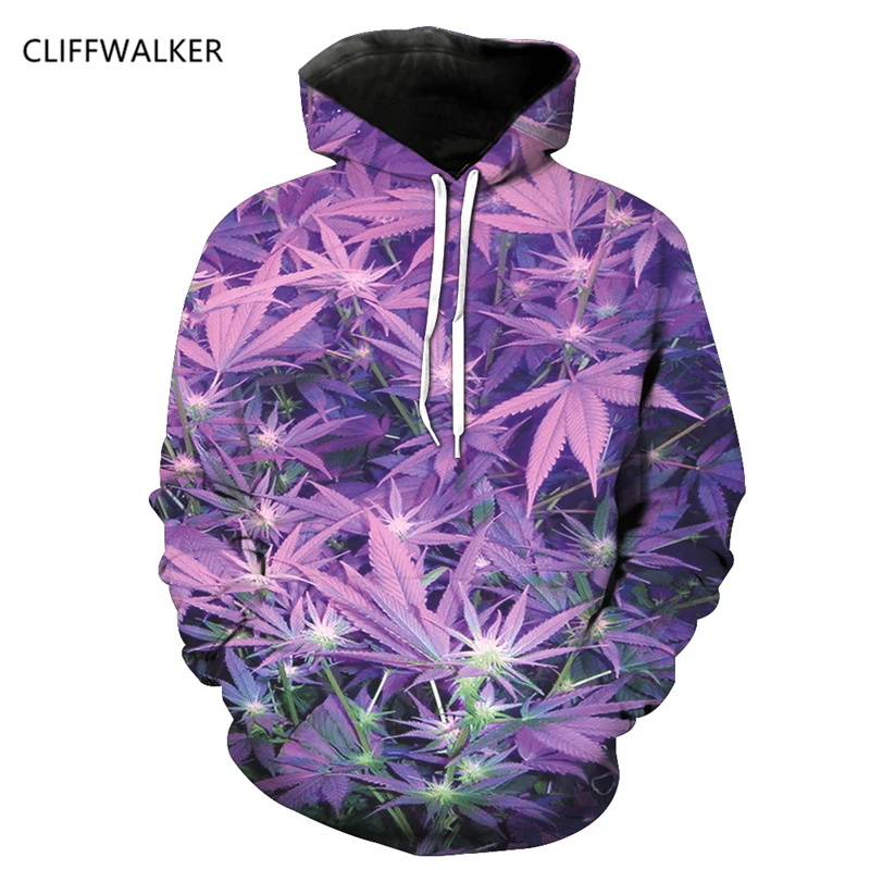 Dropshipping New Fashion For Women Men's Sweatshirt Purple Maple Leaf Hoodies Casual Tracksuits 