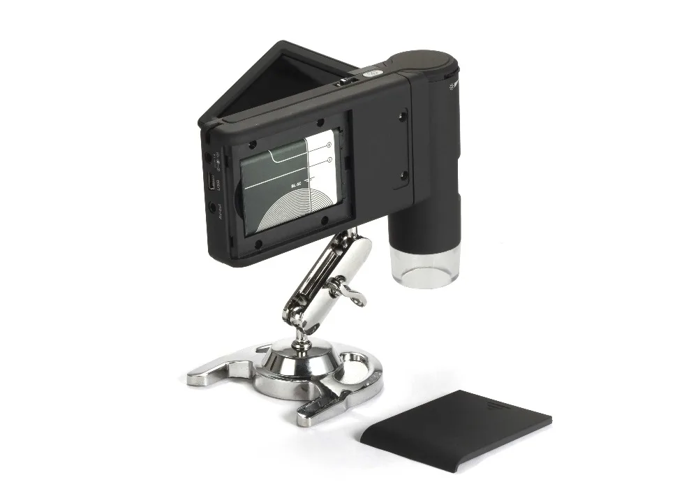 1200X профессиональный ручной Цифровые микроскопы 5.0MP 3 дюймов ЖК-дисплей Дисплей USB SD карты фото/видео измерения