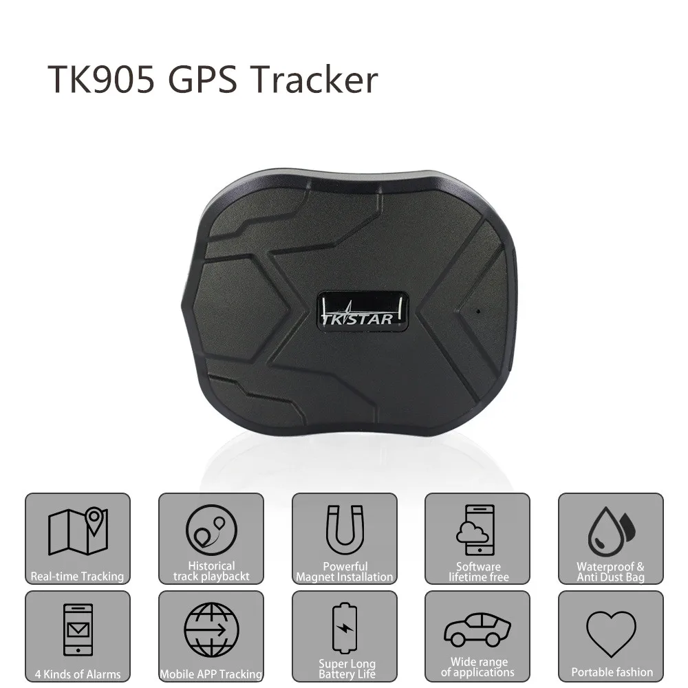 TKstar 2G 3g 4G gps трекер Tk905G голосовой мониторинг аудио монитор ошибка магнит водонепроницаемый гео забор Бесплатное отслеживание программного обеспечения приложение