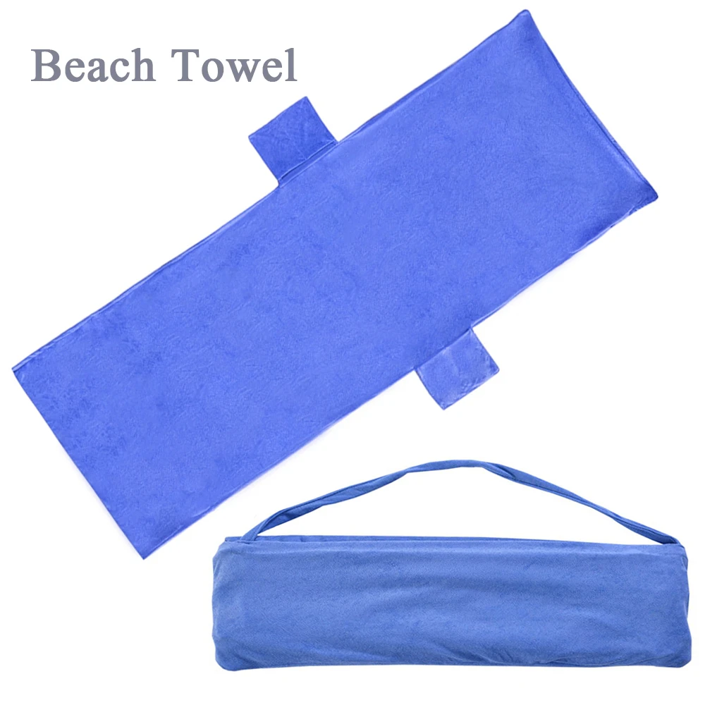 

Thicker Sunshine Lounger Mate Beach Towel Carry Pockets Bags Outdoor Swimming Beach Towel Travel Camping Picnic Mat