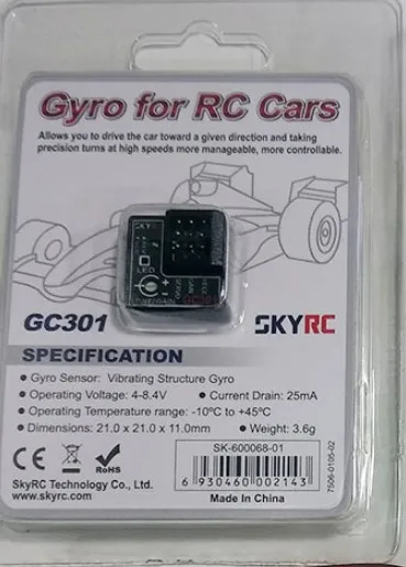 SKYRC GC301 Mini Gyro Gyroscope for RC Car Drift Racing Steering Output Integrated Compact Light-weight Design | Электроника
