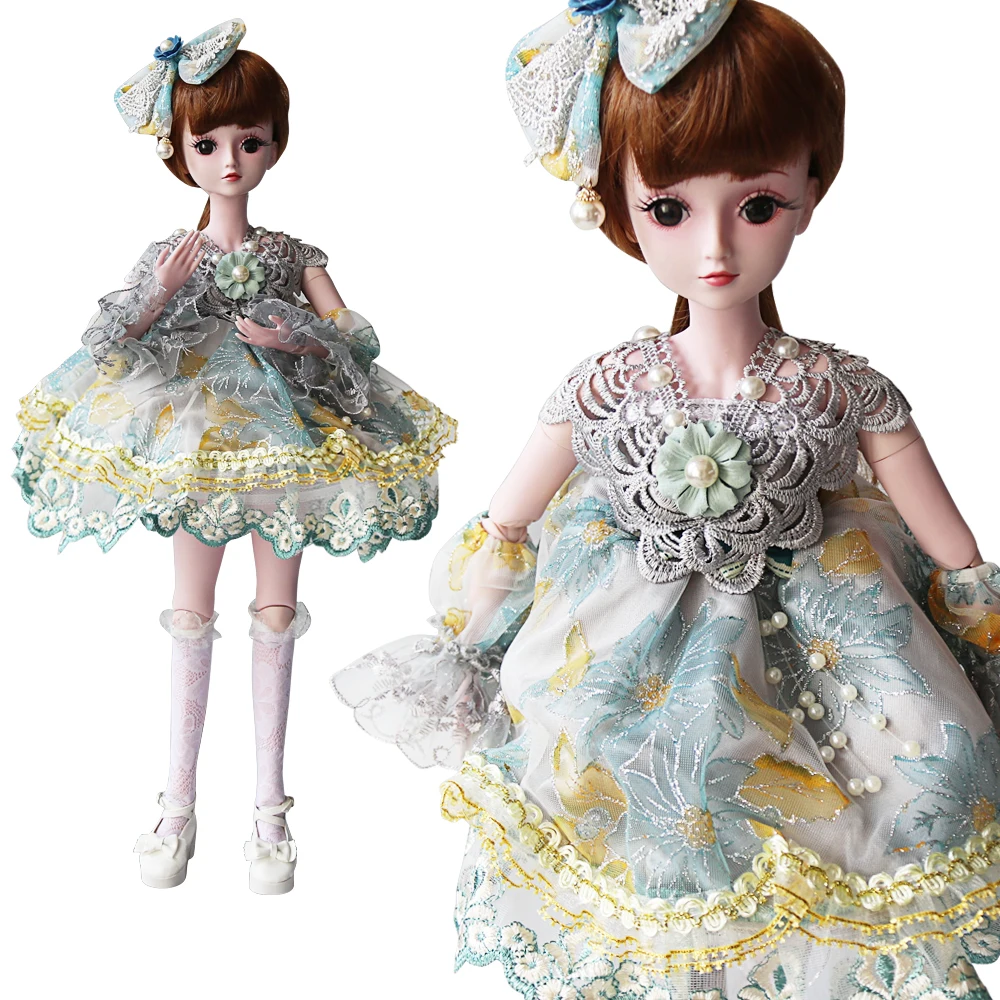 

UCanaan 60CM Large Princess Doll 1/3 BJD SD Dolls 19 Ball Jointed With Full Outfits Children Play House Toys Christmas Gifts