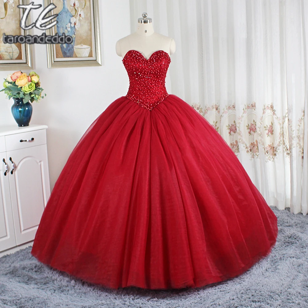 Vestidos De Gala De Color Rojo Vino Vestido De Novia Hinchado Vestidos De Falda Para Novia Vestidos De Boda De Cristales Vestidos De Novias Wedding Gowns Gown Weddingvestidos De Novia Aliexpress