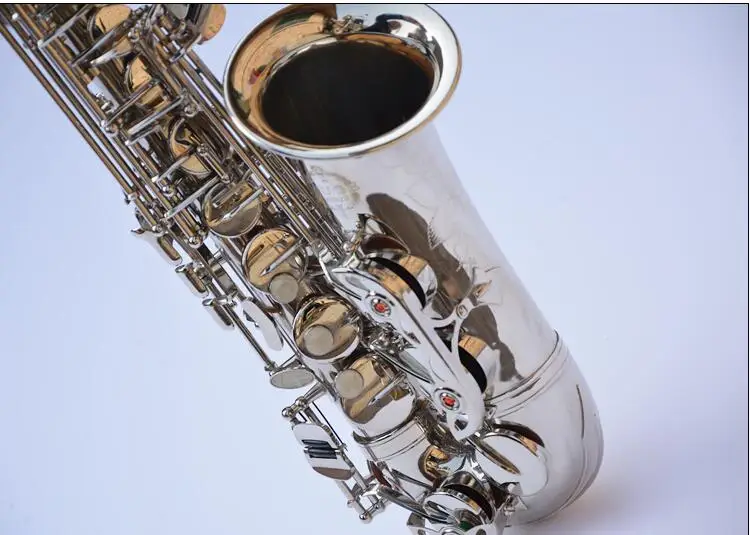 Saxophone Alto Eb Flat Top Musical Instrument Saxophone Surface Nickel