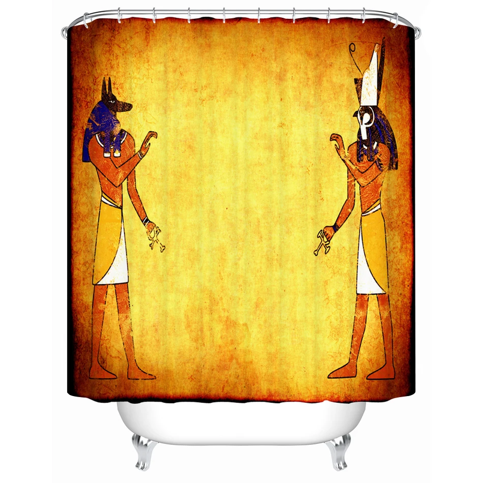 

Egypt Pyramid Series Bathroom Shower Curtains Waterproof Fabric-shower-curtain Bathroom