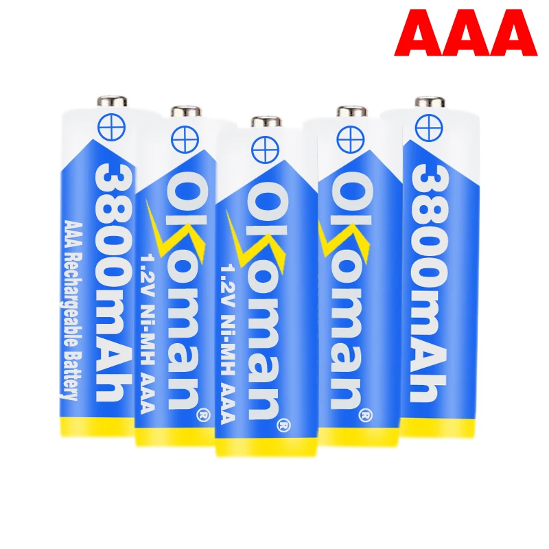 AA 5200mAh+ AAA 3800mAh 1,2 v Ni-MH аккумуляторная батарея игрушечный факел аккумуляторные батареи aa батарея для игрушечная камера микрофон