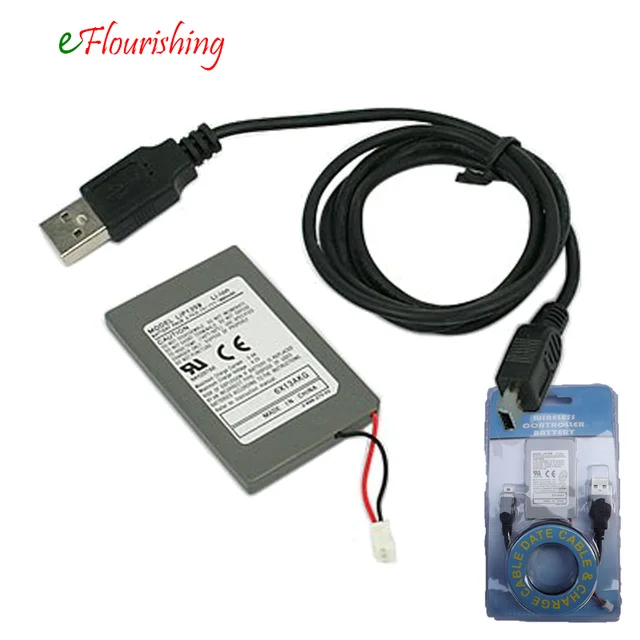 Best Offers For Sony Playstation 3 PS3 Wireless Gamepad  3.7V 1800mAh Rechargeable Battery Pack LIP1359 + USB Charging Cable w/ Package