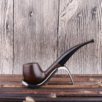 

High grade Sandalwood Smoking pipe Detachable Durable Smoking Cigarette Pipe Tobacco Cigar Pipes Combustion Piece Gift