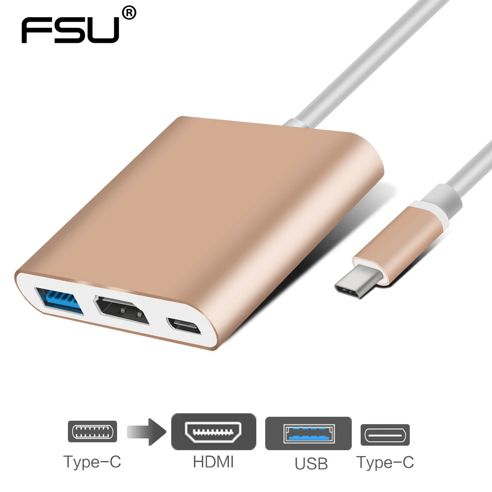Переходник usb-c/USB 3 0/HDMI/USB C Thunderbolt 4K 60 Гц USB HDMI для Macbook Pro Samsung телефонов usb 0 |