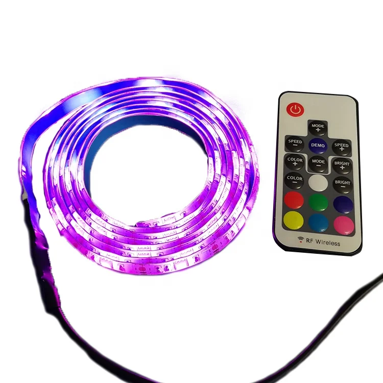 

Imported RGB lamp beads Epoxy board waterproof level IP60 wireless remote control LED Light strip for Learning