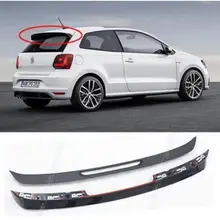1 шт. ABS черный автомобиль заднее крыло багажника спойлер для Volkswagen VW Polo GT 2011 2012 2013 OEM спойлер