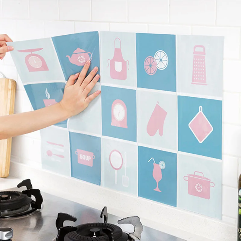 Oil Proof Sticker Aluminized Paper Self Adhesive kitchen Wall Stickers Waterproof Wallpaper High Temperature Resistance Oil Proof Sticker Aluminized Paper Self Adhesive kitchen Wall Stickers Waterproof Wallpaper High Temperature Resistance