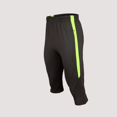 6612 green Футбольные футбольные штаны, размер L-4XL, mannen voetbal, тренировочные штаны, для бега, 3/4, broek met ritsvak - Цвет: 6612 green