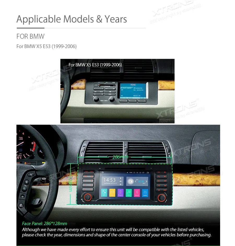 Best 7" Quad-Core Android 8.1 Oreo OS Car Multimedia DVD Navigation GPS Radio for BMW X5 E53 1999 2000 2001 2002 2003 2004 2005 2006 3