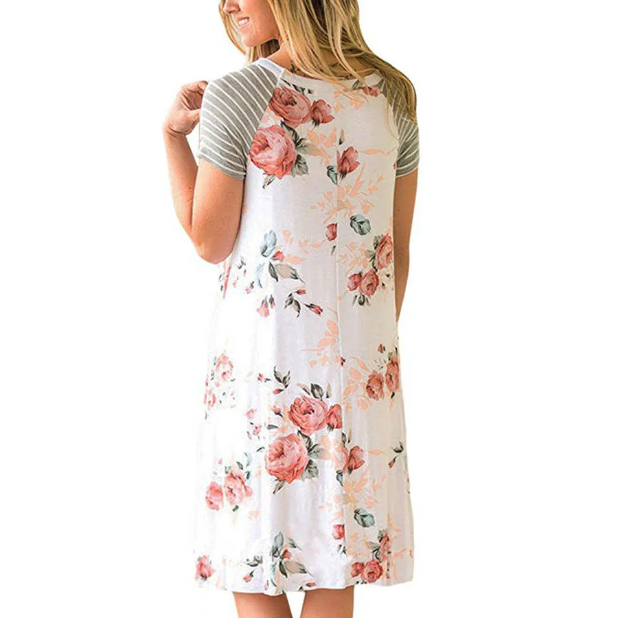 ZL3280 fashion floral print dress