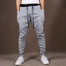 Тонкие мужские спортивные штаны, одноцветные, с большим карманом, Хлопковые Штаны для бега, для мужчин, для фитнеса, бегунов, быстросохнущие, для бодибилдинга, спортивные штаны, штаны для бега