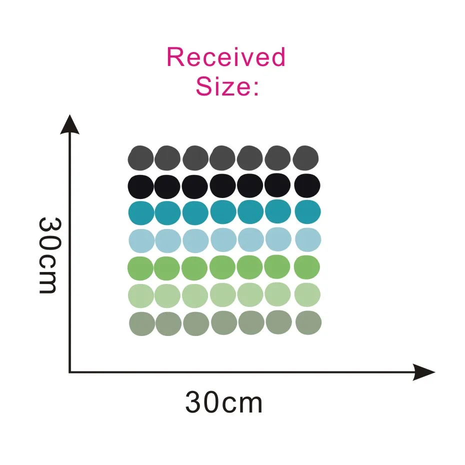 Высокое качество красочный горошек стены Стикеры для детской украшения розового и черного цветов с узором в наклейки "точки" Детские Спальня домашний декор - Цвет: CCS4005M
