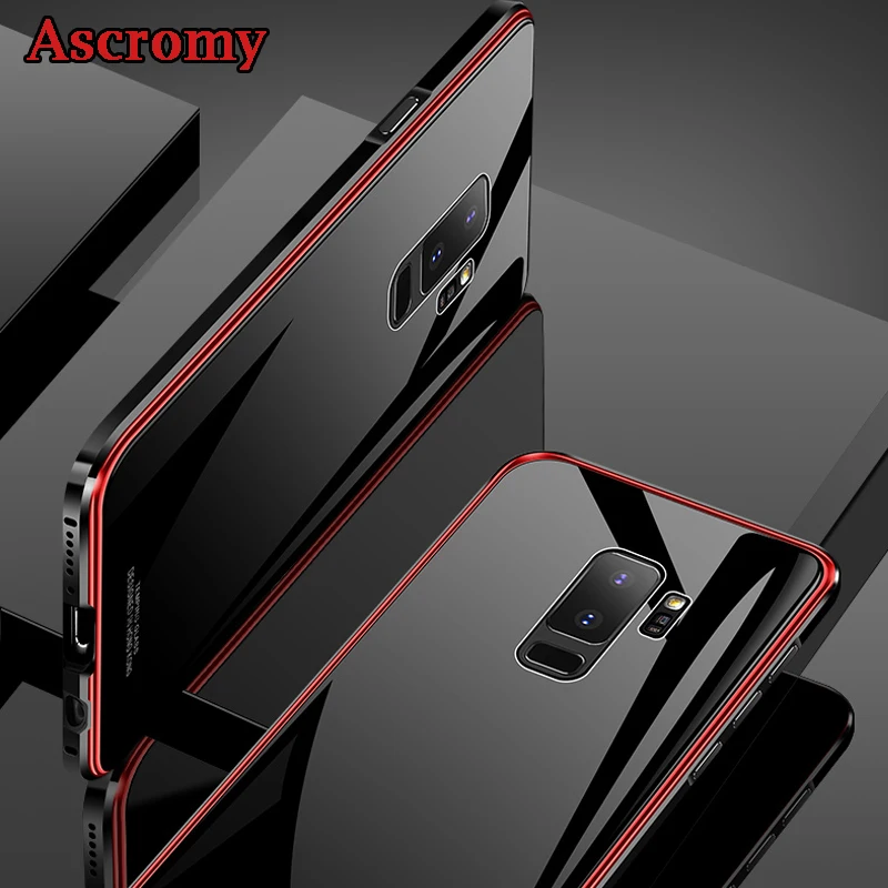 Ascromy-Metal-Bumper-Frame-Tempered-Glass-Back-Cover-Case-For-Samsung-Galaxy-S9-Plus-S9Plus-Phone-Protection-Fundas-Accessories (27)