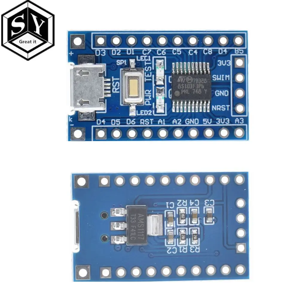 

1PCS Great IT STM8S103F3P6 system board STM8S STM8 development board minimum core board