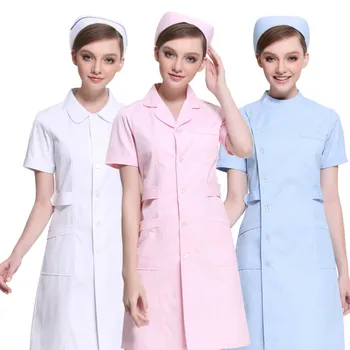 

Manufacturer summer nurse uniform white coat nurse medical uniform plus size hospital doctor work wear S-XXXL nurse jacket