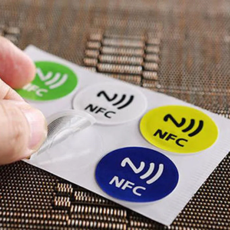 Смарт NFC бирки наклейки чип клей 144 байт 13,56 MHZ прочный для мобильного телефона HSJ-19