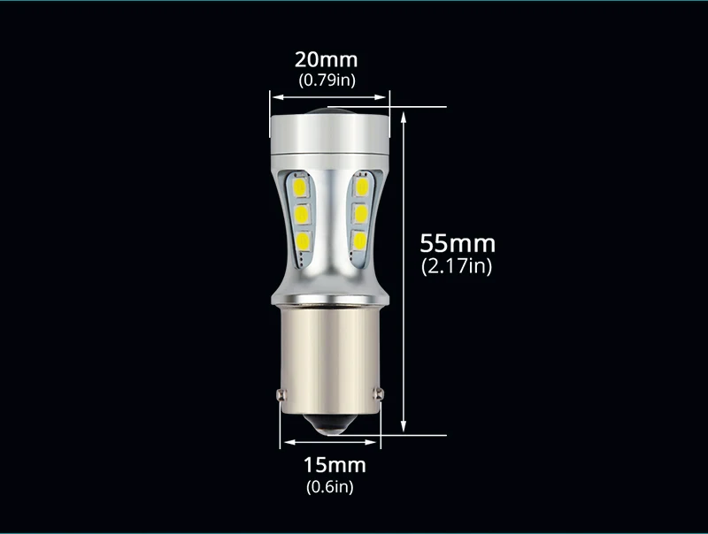 NAO PY21W светодиодный BAU15S Янтарный 3030 1200Lm SMD 1156 Автомобильная лампочка для авто, светильник 12В дневные ходовые огни 5 Вт белый красный передний указатель поворота Задний фонарь 6000K