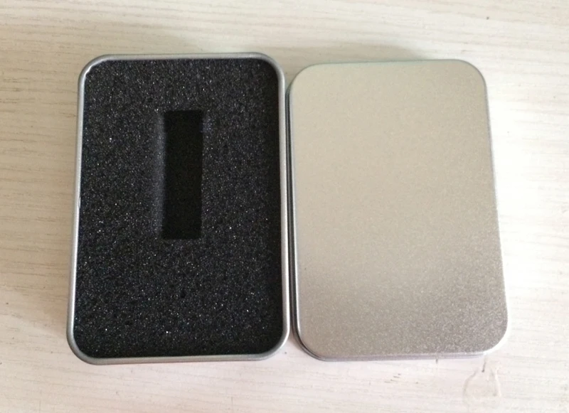 

5 Pieces No Logo Rectangular Tin box Clamshell metal packaging Clamshell gift box 115x85x22MM Rectangle tin box