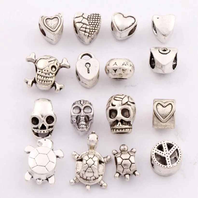 16 шт. бусины шармы для браслетов из цинкового сплава|jewelry diy|beads fitbeads silver |