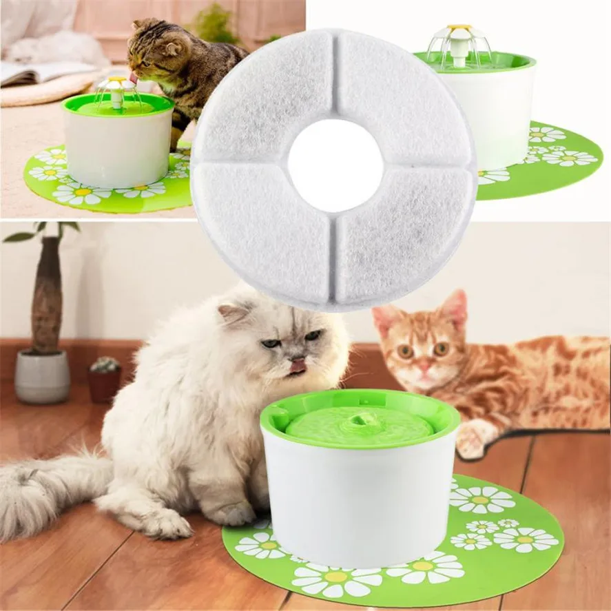 Charcoal Filter for Pet Cat Dog Supplies 1PC Pet Flower Water Fountain
