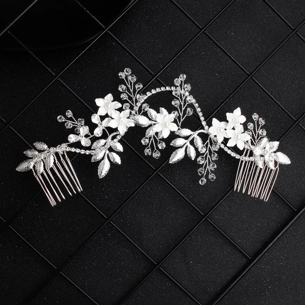 

Bridal Wedding Crystal Hair Combs Hair Ornaments Women Insert Headpiece Bridal Hair Comb
