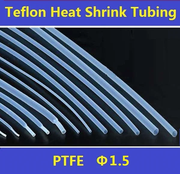 1.5mm PTFE 1.71 Teflon Heat Shrink Tubing Insulation Shrinkable Tube