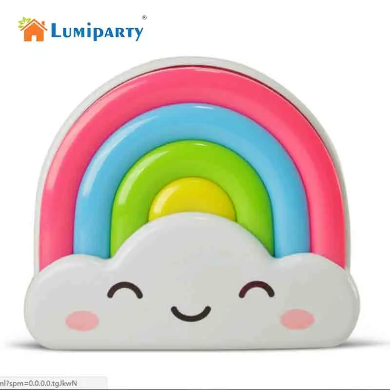 LumiParty Light/Sound/Remote Control Baby Night Light Rainbow Toddler