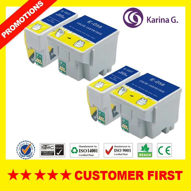 Совместимый чернильный картридж для T057 T058 Подходит для epson ME1, ME100, ME1+ и т. д