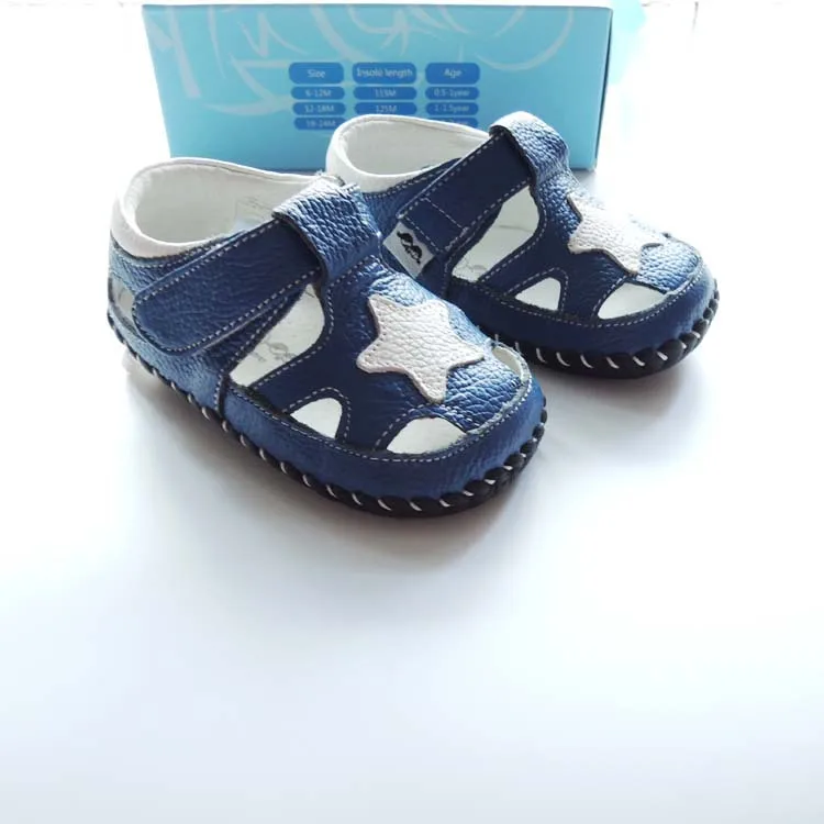 Marca de Couro Genuíno do Bebê Sapatos da Criança Nova Meninos Sapatos Verão Sola Macia Infantil Primeiros Caminhantes Respirável Bebe Tamancos Omn 5 Omn nova marca de couro genuíno do