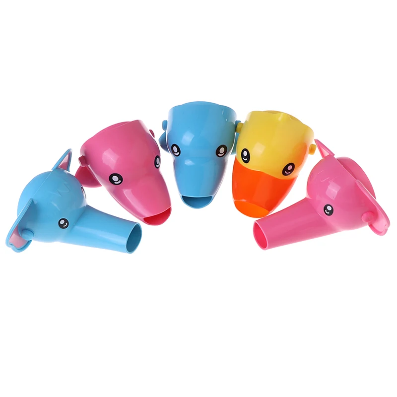 1PCS Kid Faucet Extender Sink cute Animals design Baby Tubs Kids Hand Washing Bathroom Sink Handle Extension Toddler