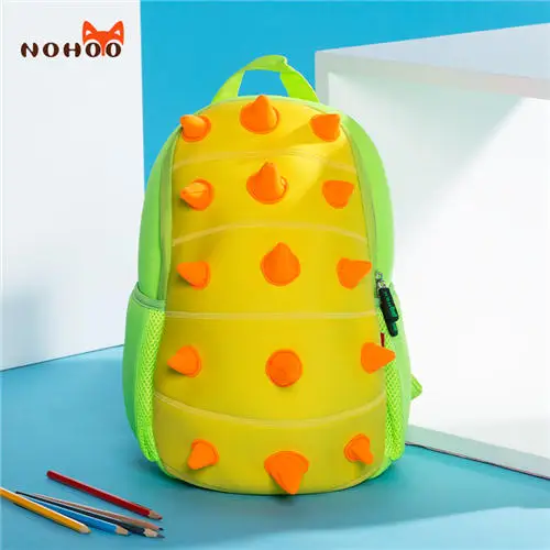Детский рюкзак-динозавр NOHOO, ранец, сумка для игрушек в виде объемной мультяшной фигурки для дошкольников, малышей, мальчиков и девочек - Цвет: NH022-Yellow
