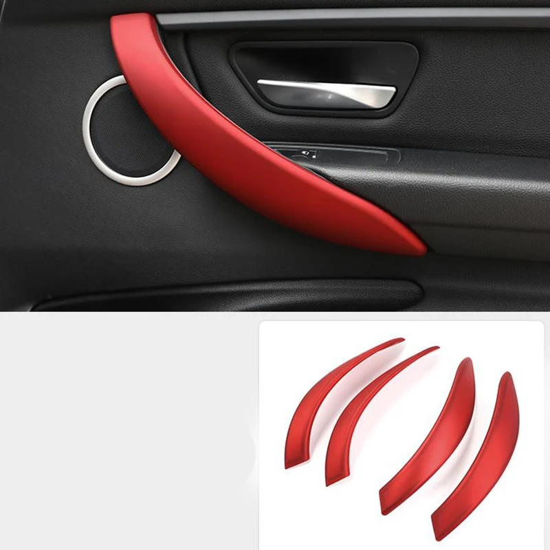 Автомобильный Стайлинг внутренняя дверная ручка крышки отделка дверная ручка спортивные панель наклейки для BMW 3 4 серии 3GT F30 F32 F34 авто аксессуары
