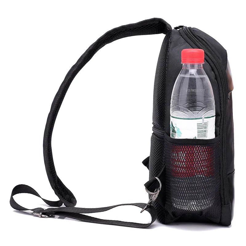 Нагрудная сумка из нейлона и искусственной кожи повседневная сумочка слинг