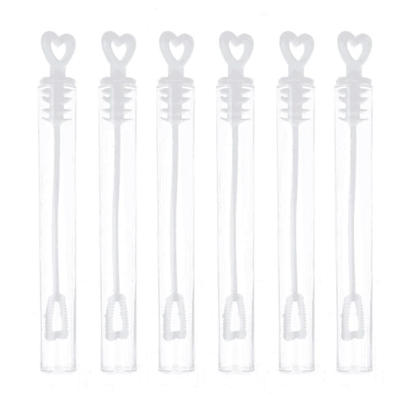 

96 Wedding Wand Heart Tube Bubble Favours Table Decoration Party Accessories