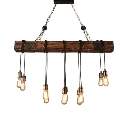 Estilo Loft De Madeira Criativo Droplight Edison Luz Do Vintage Pendente Lâmpada Da Iluminação Interior Luminárias Para Sala De Jantar Pendurado
