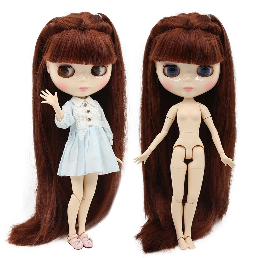 Blyth кукла ледяная фабрика шарнирное тело DIY обнаженные игрушки BJD модные куклы девочка подарок Специальное предложение Горячая Распродажа с лицом оболочки ручной набор A& B