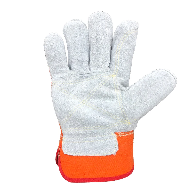 RJS 12 пар рабочие Перчатки натуральной кожи Для мужчин перчатки сварки Защитные Спорт мото износостойкие перчатки NG7030