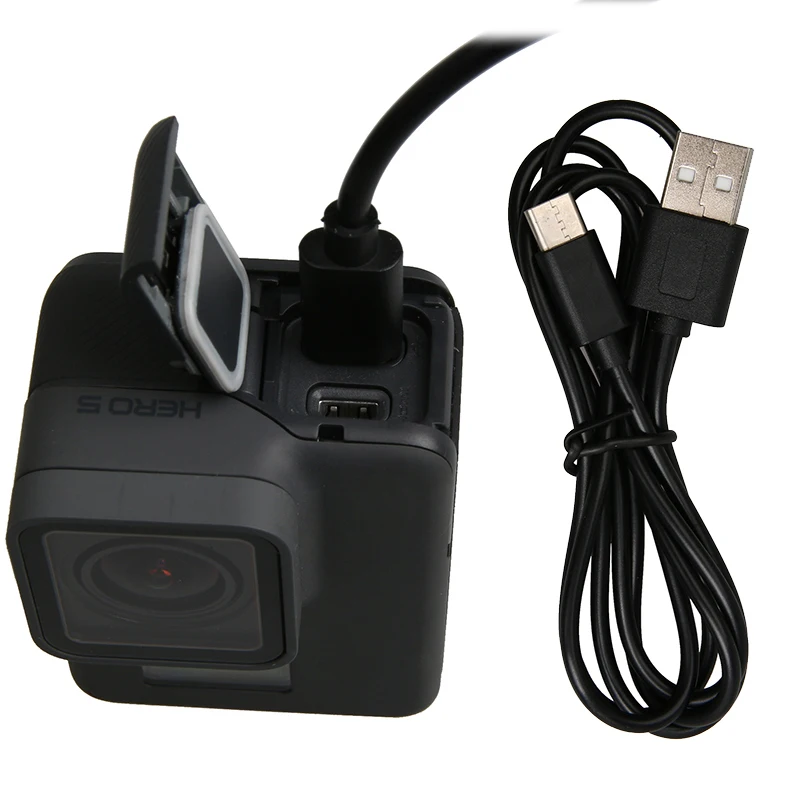 Аксессуары для Gopro Hero 5 6 7 черная камера зарядный usb кабель передача данных
