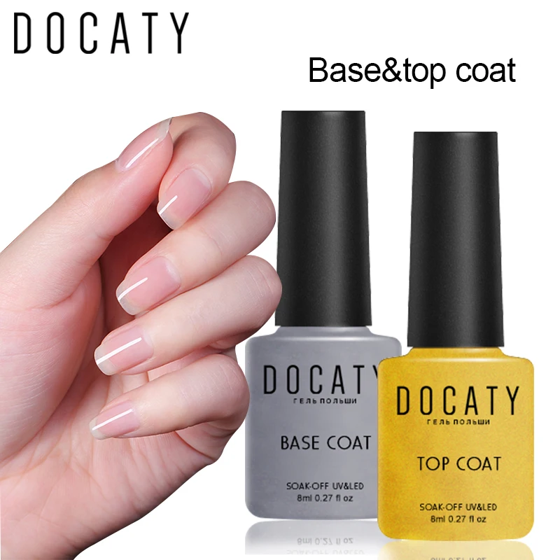 

Docaty gel holographic varnish nail art decorations professional uv gel constructor Top And Base Coat nail gel painting set