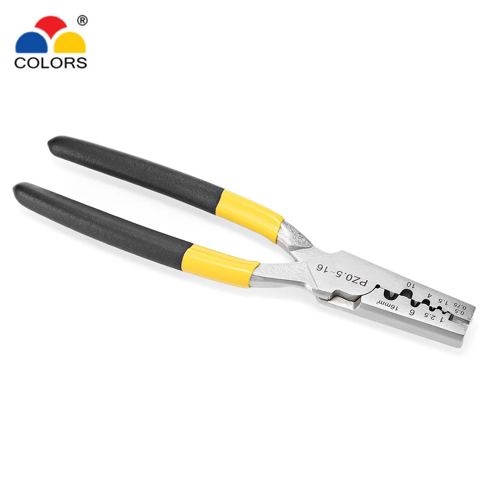 

COLORS PZ 0.5 - 16 Small Line Fastening Plier Hand Crimping Clamp Shape Tool for Terminal Cable Wire